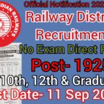 New Railway Recruitment 2024 | Railway Vacancy 2024 | No Any Exam Direct Recruitment